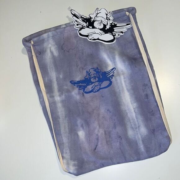 Boys Lie Purple Tie Dye Cotton Slushie Drawstring Backpack Unreleased NWT‎ - Picture 1 of 10